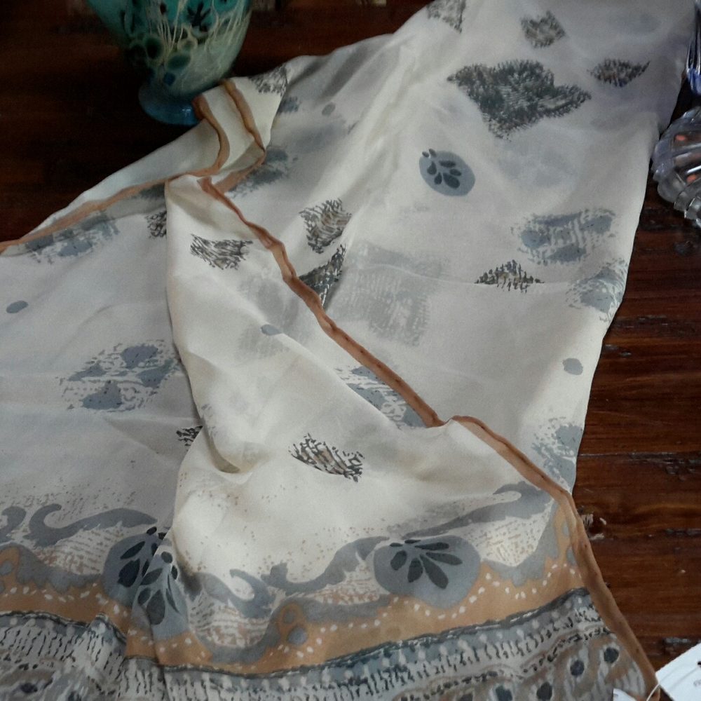 100% silk scarf